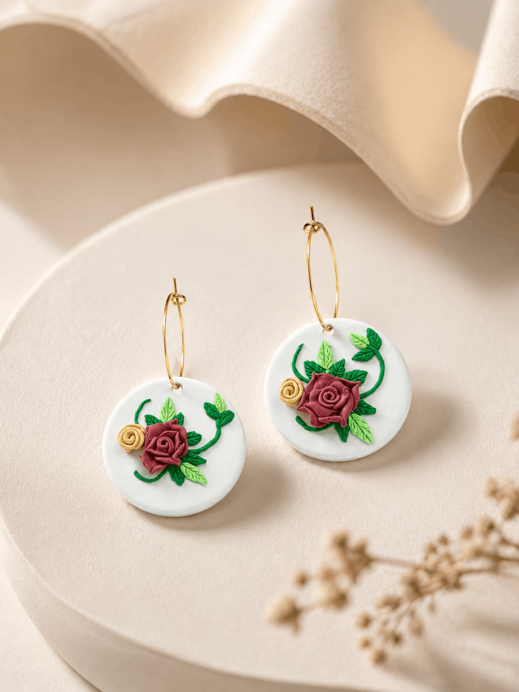 Rosé Bloom Earrings