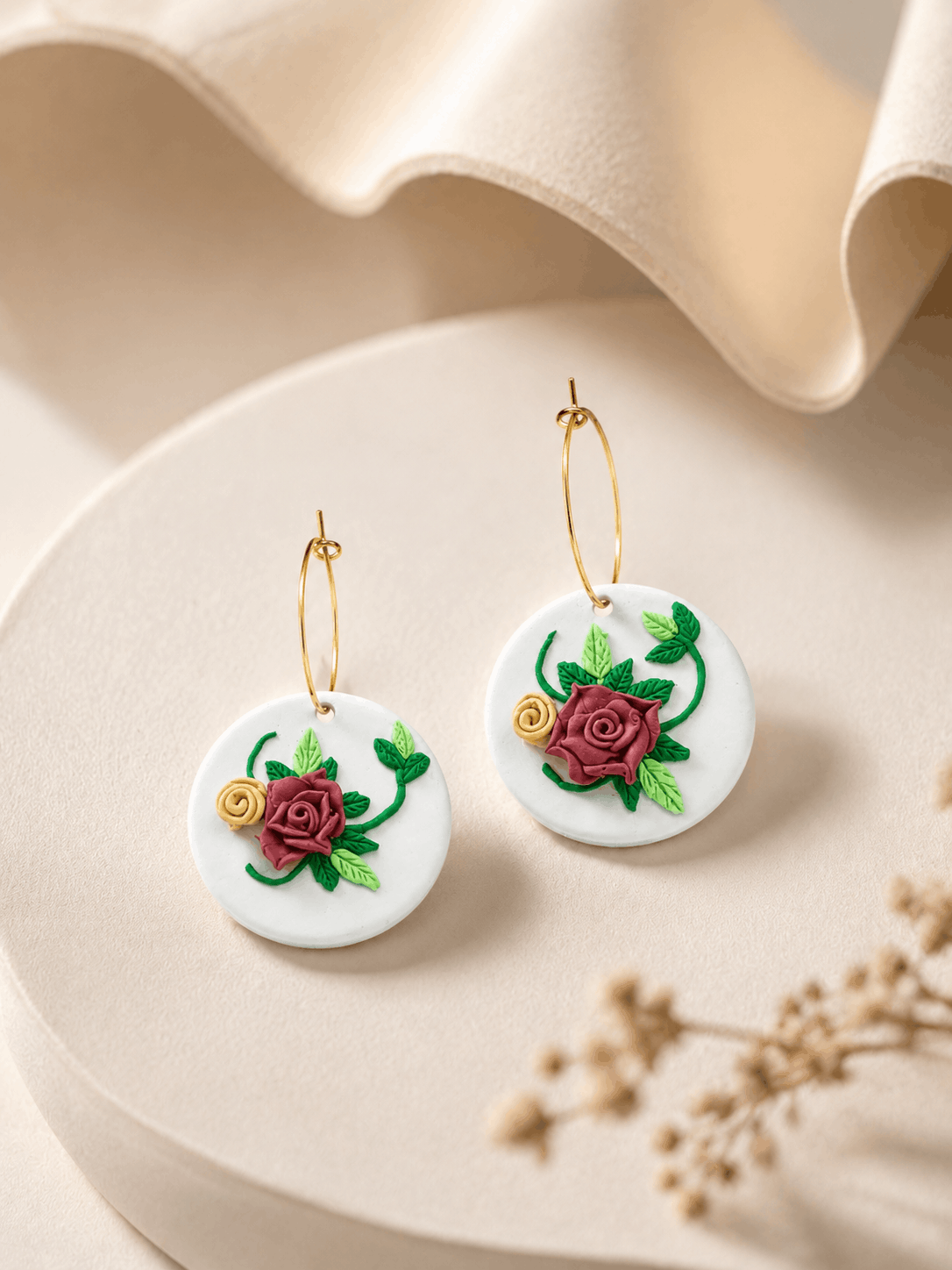 Rosé Bloom Earrings