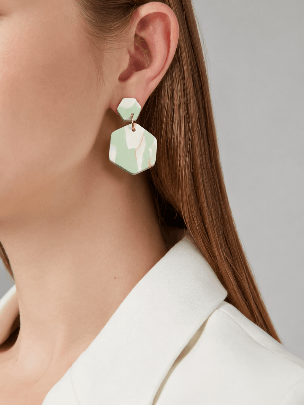 Sage Form Earrings