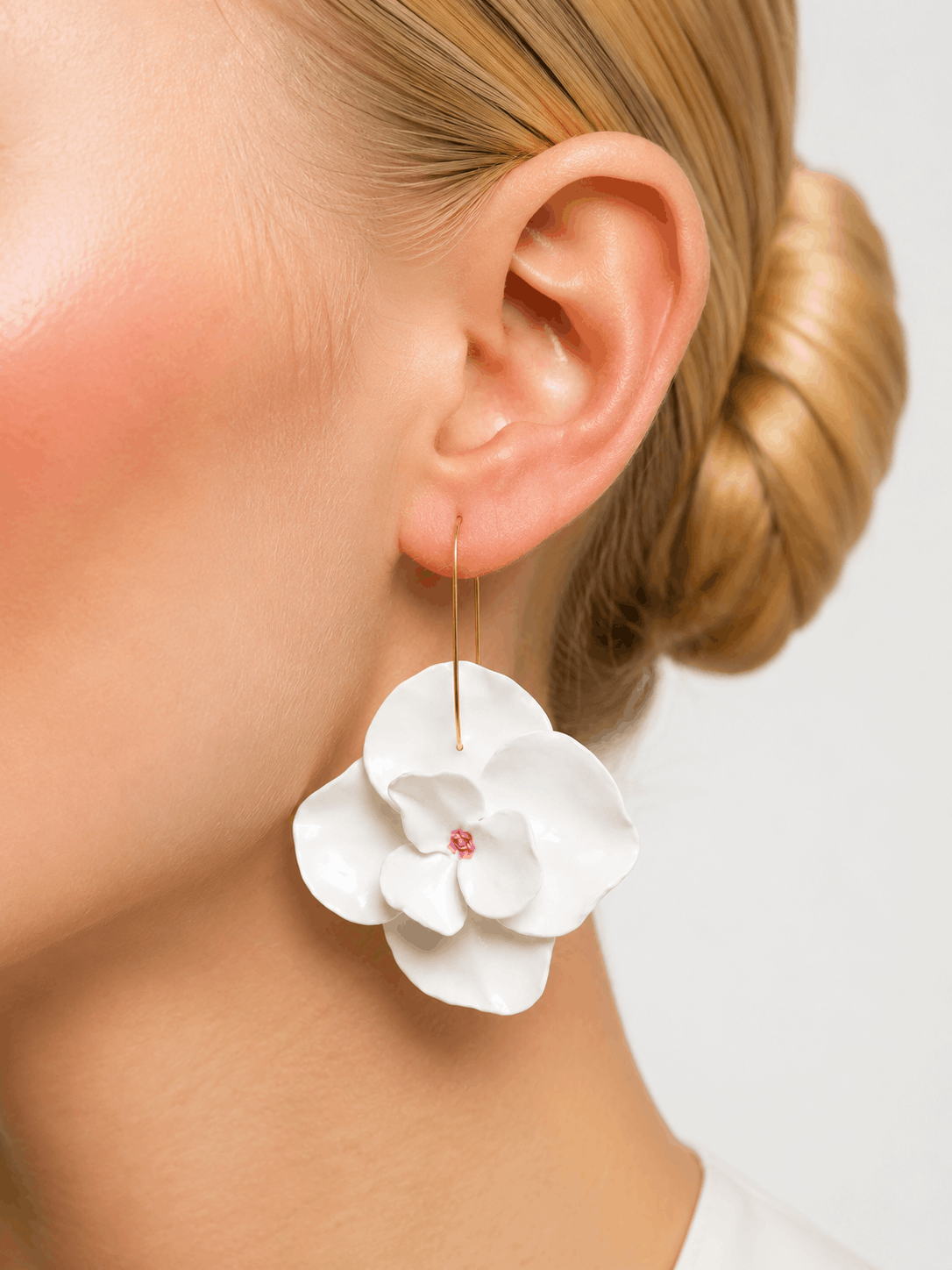 Ivory Petal Earrings