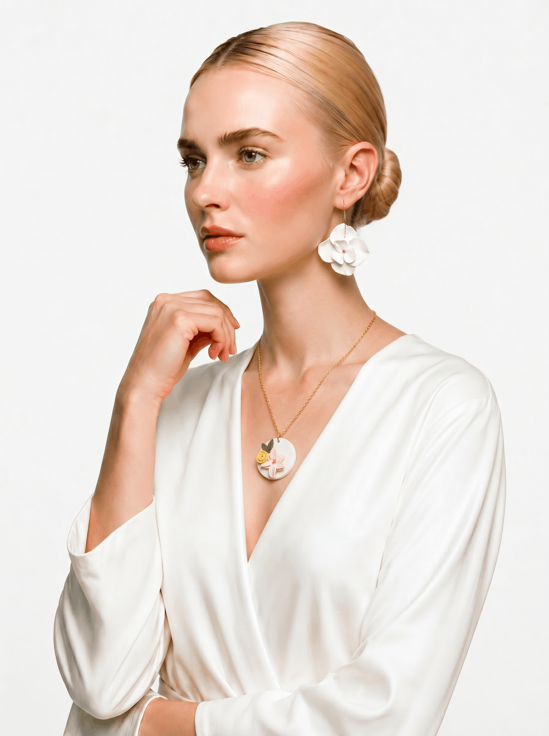 Ivory Blossom Pendant