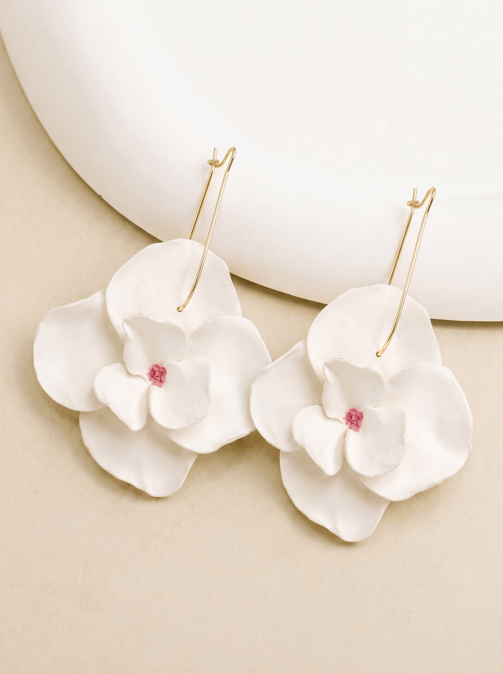 Ivory Petal Earrings