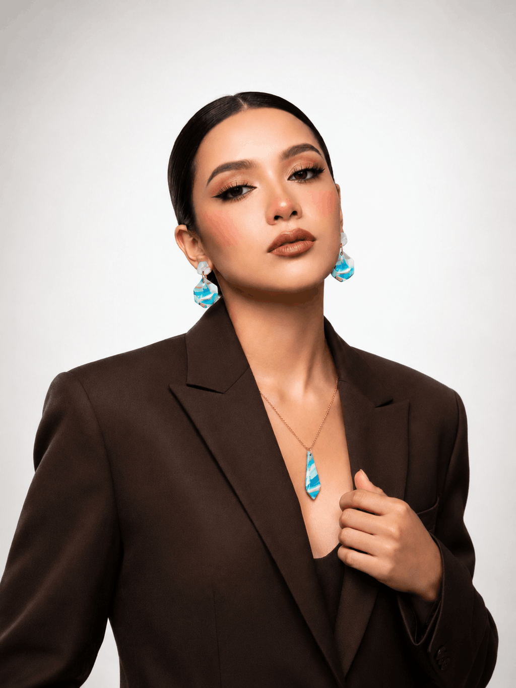 Coastal Marble Earrings