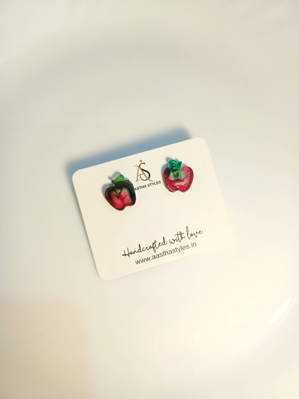Apple Mismatched Resin Studs