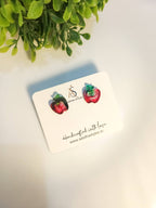 Apple Mismatched Resin Studs