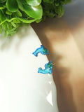 Blue Dolphin Resin Studs