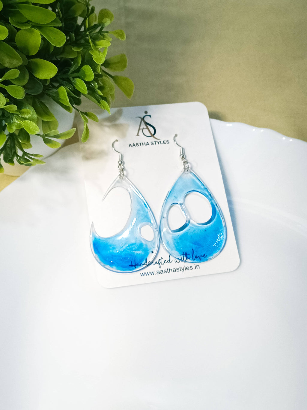 Ocean Mist Drop Earrings