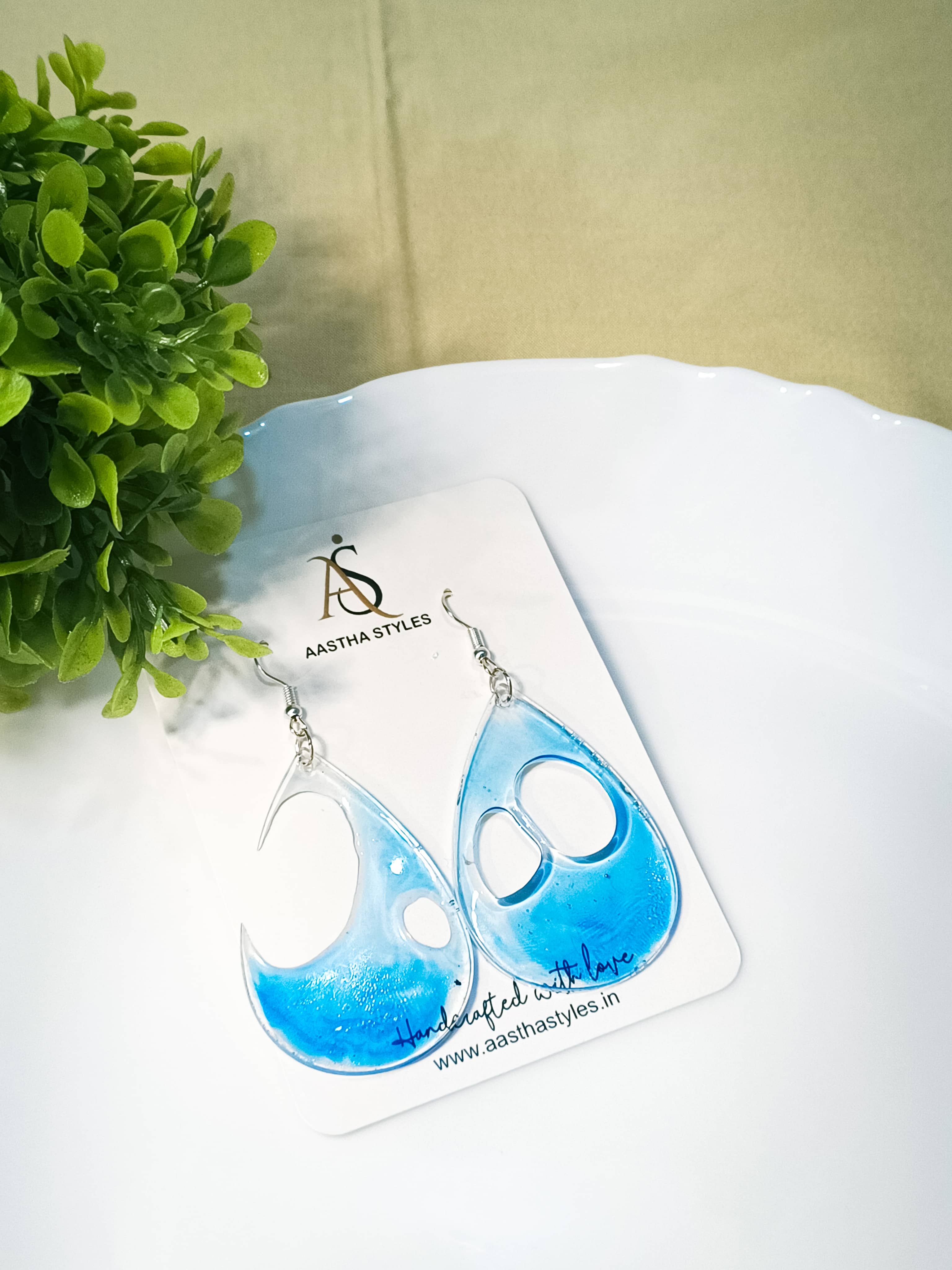 Ocean Mist Drop Earrings