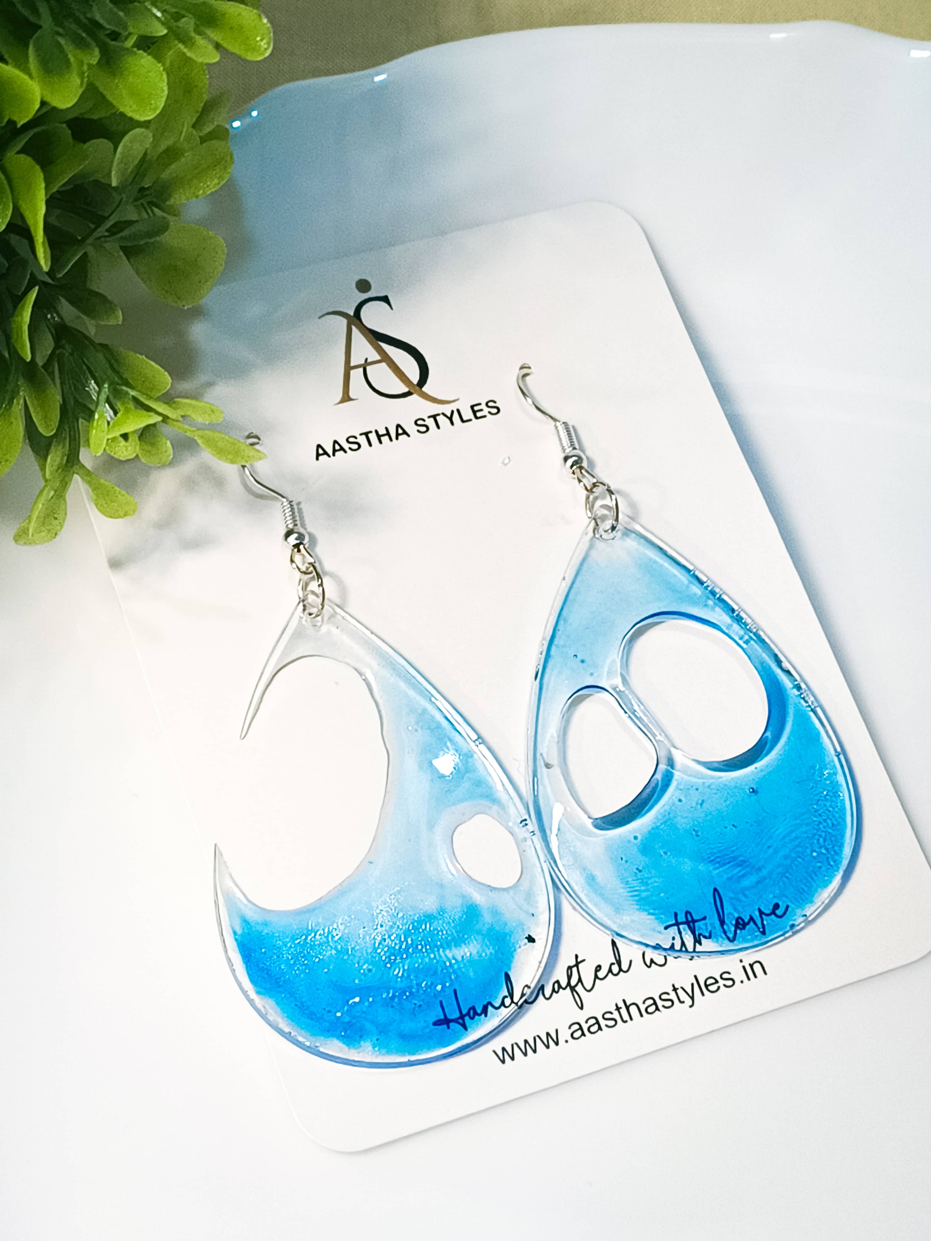 Ocean Mist Drop Earrings