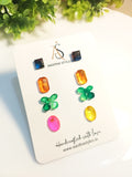Color Mix Resin Studs