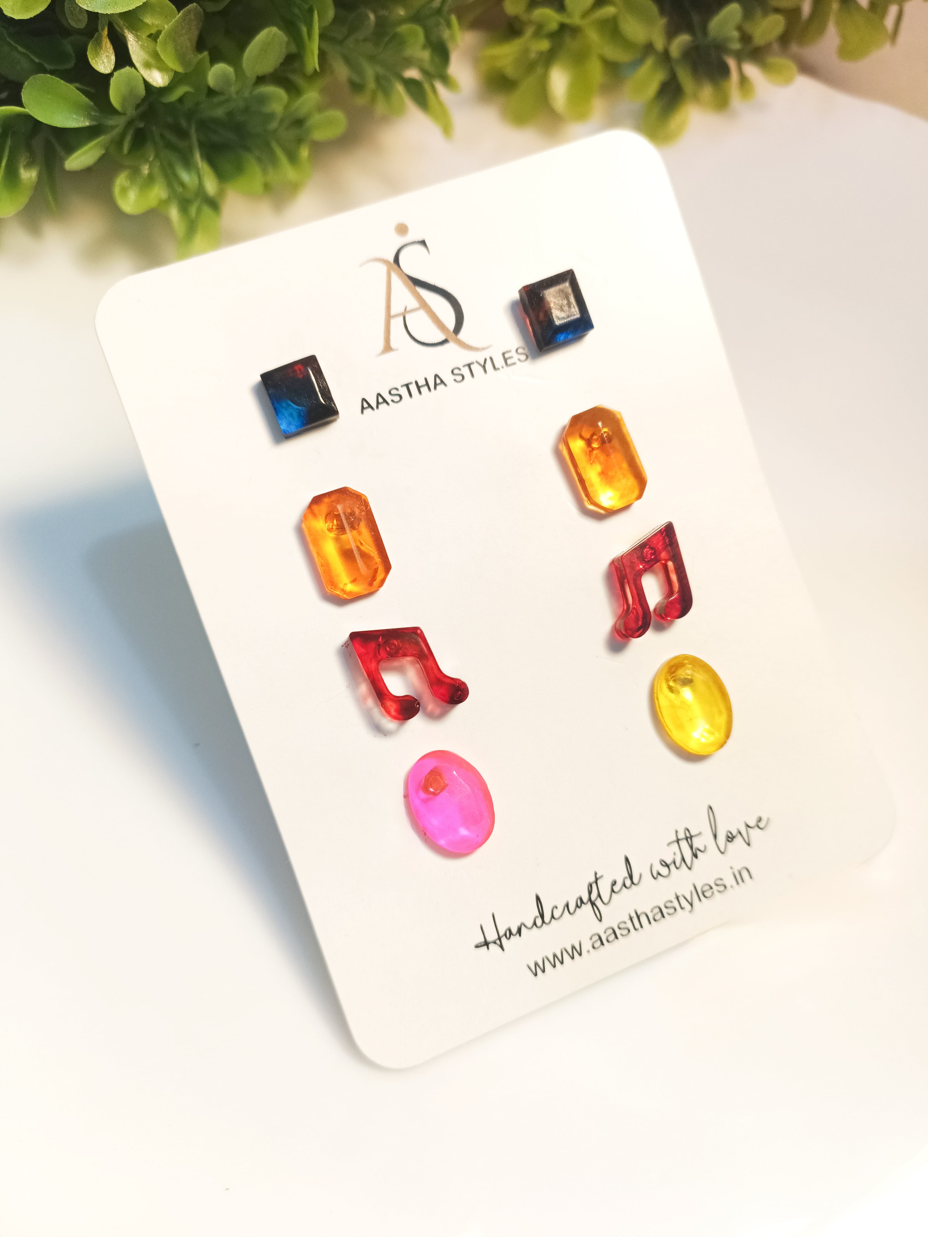 Color Pop Resin Studs (Set)