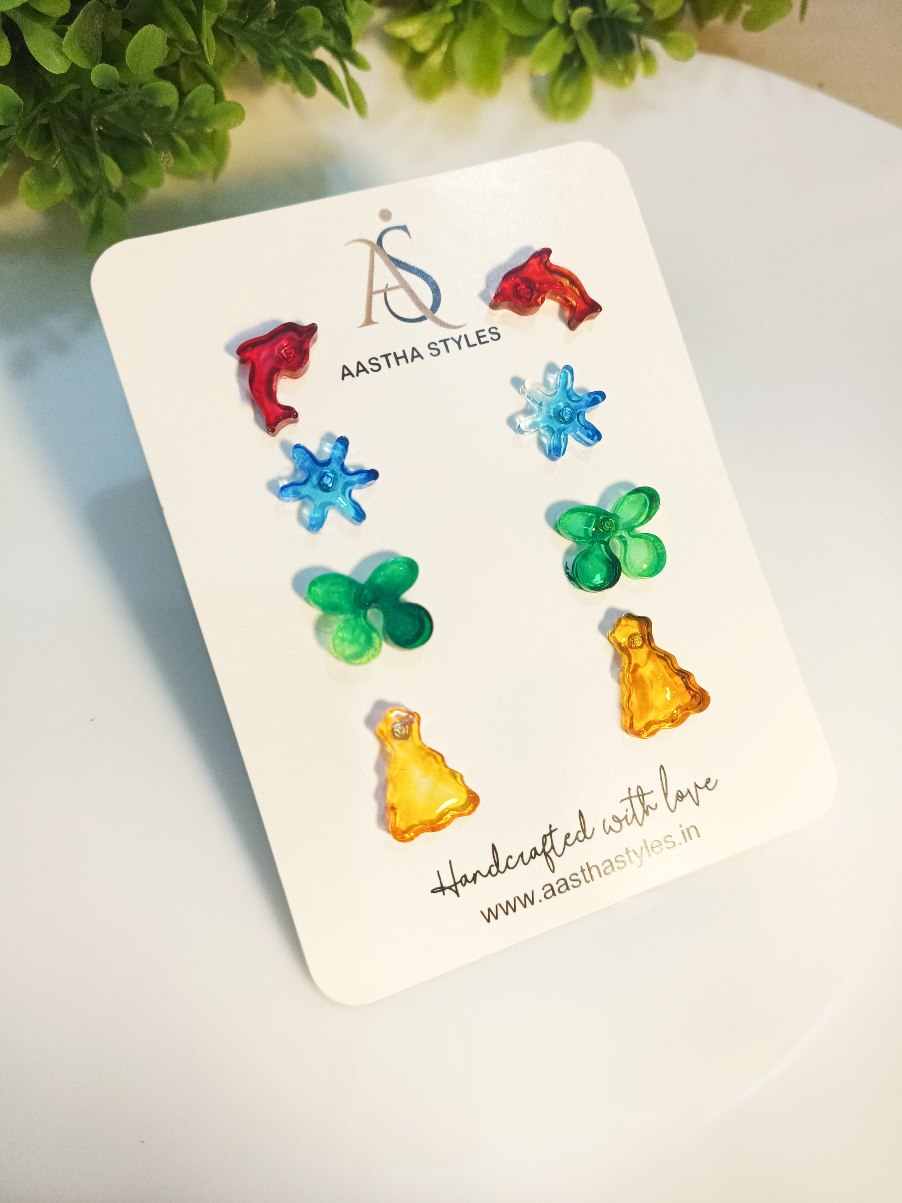 Mini Candy Pop Resin Stud Set