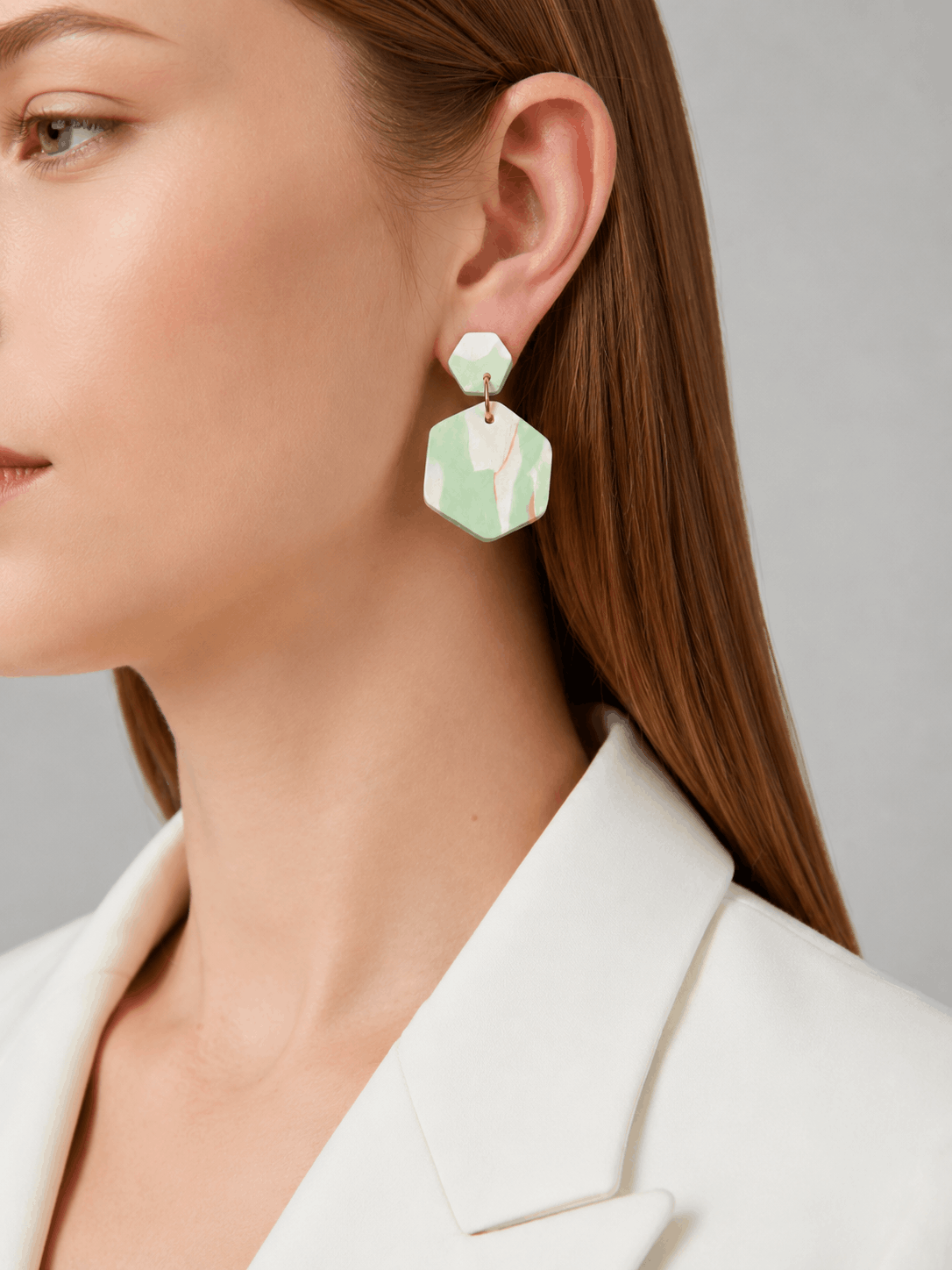 Sage Form Earrings
