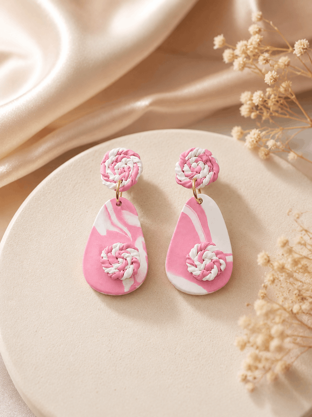 Blush Swirl Earrings