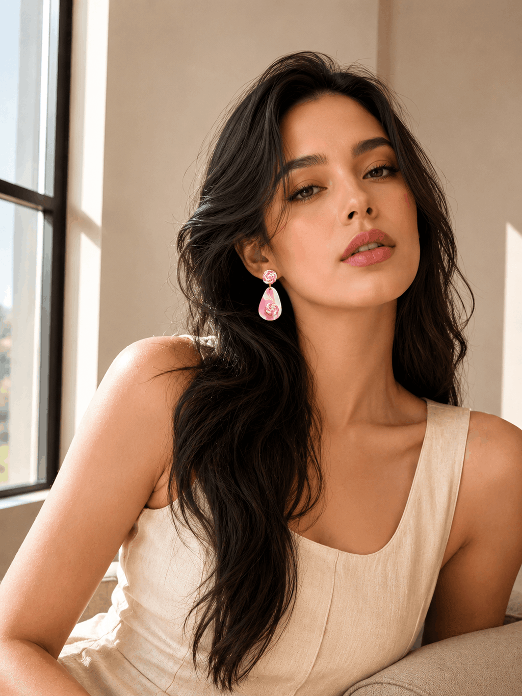 Blush Swirl Earrings