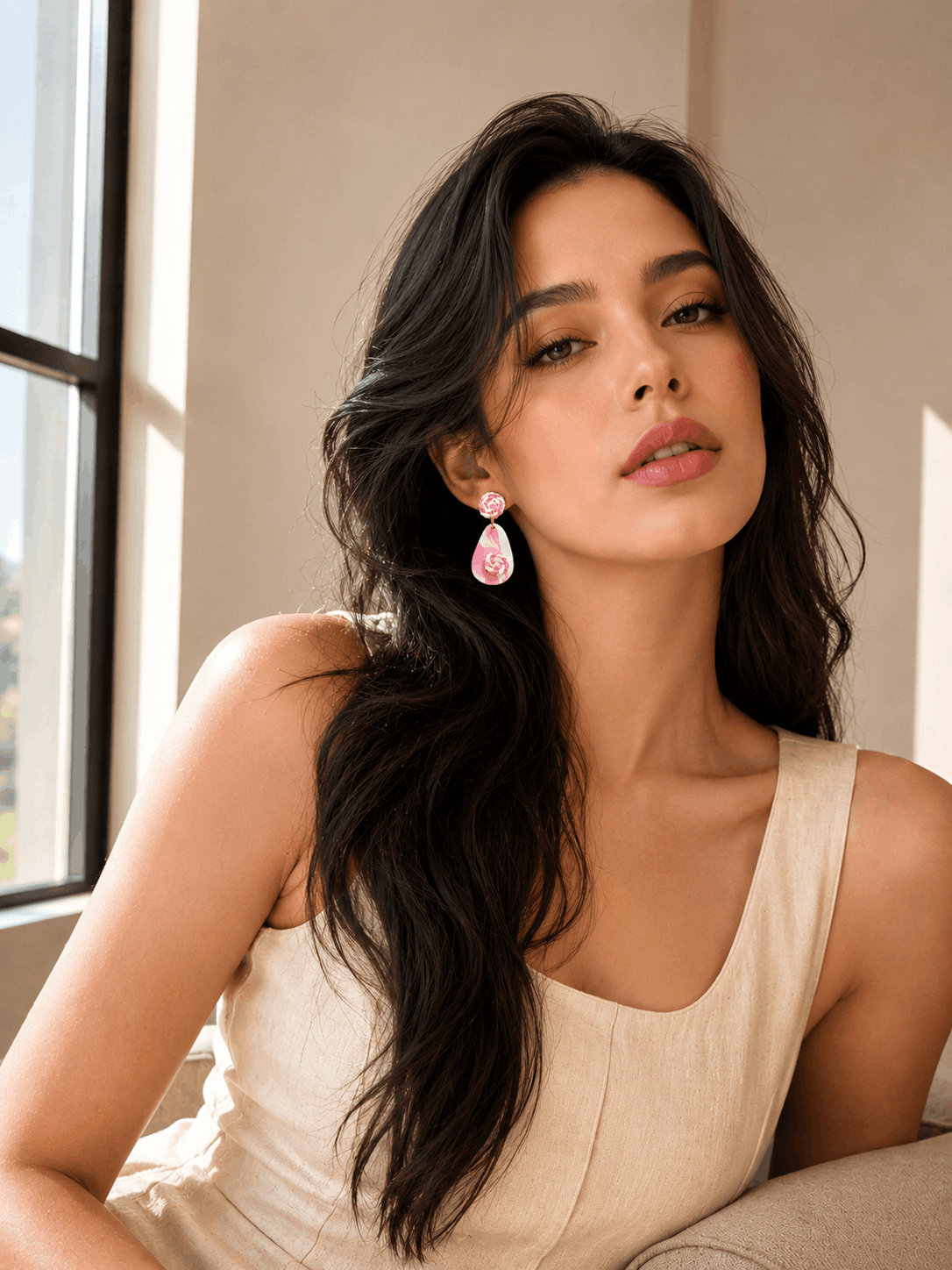 Blush Swirl Earrings