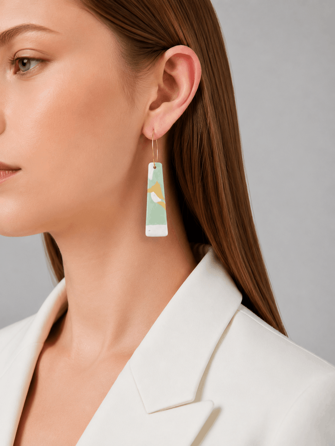Sage Line Earrings