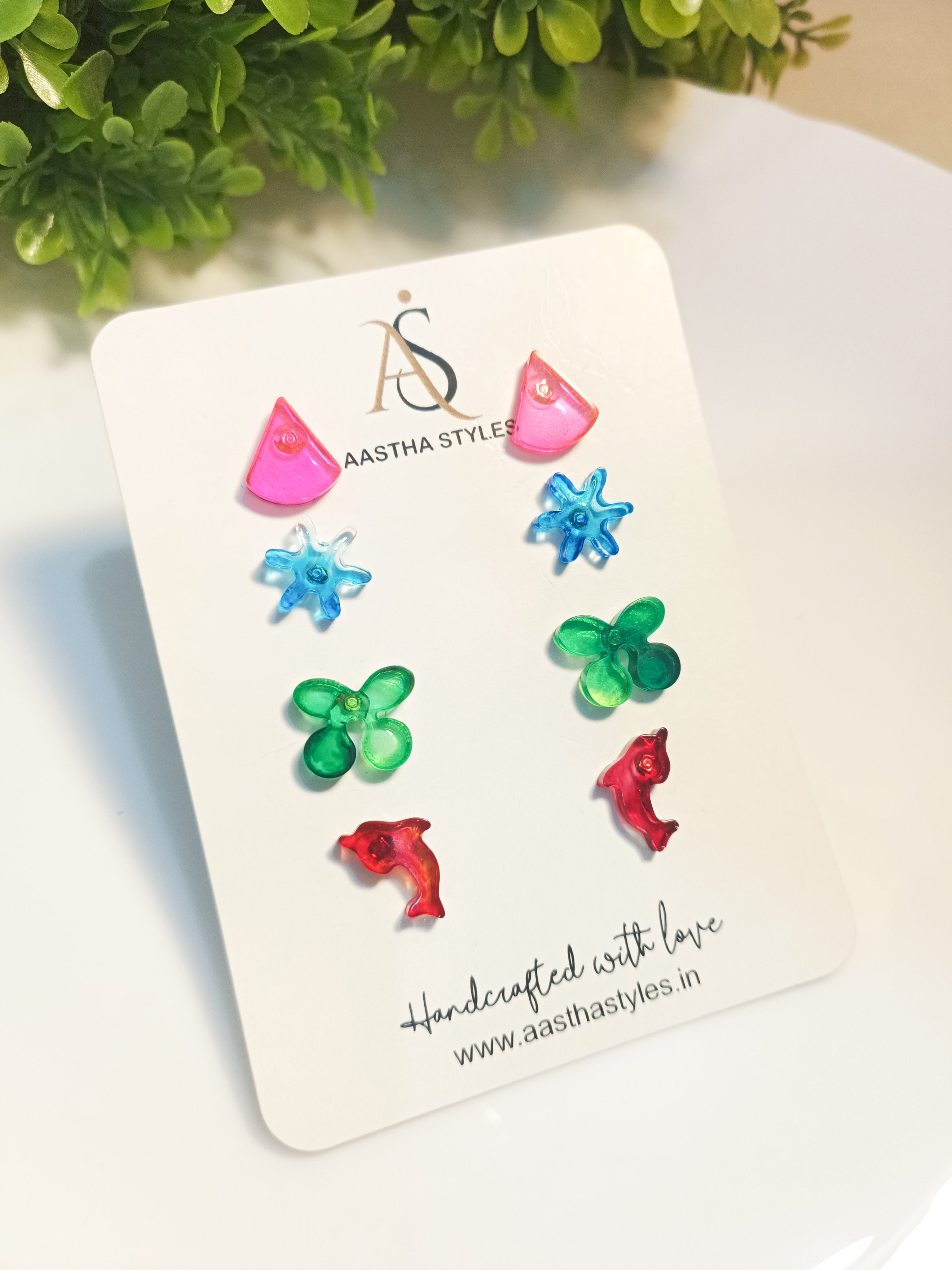 Candy Pop Resin Stud Set