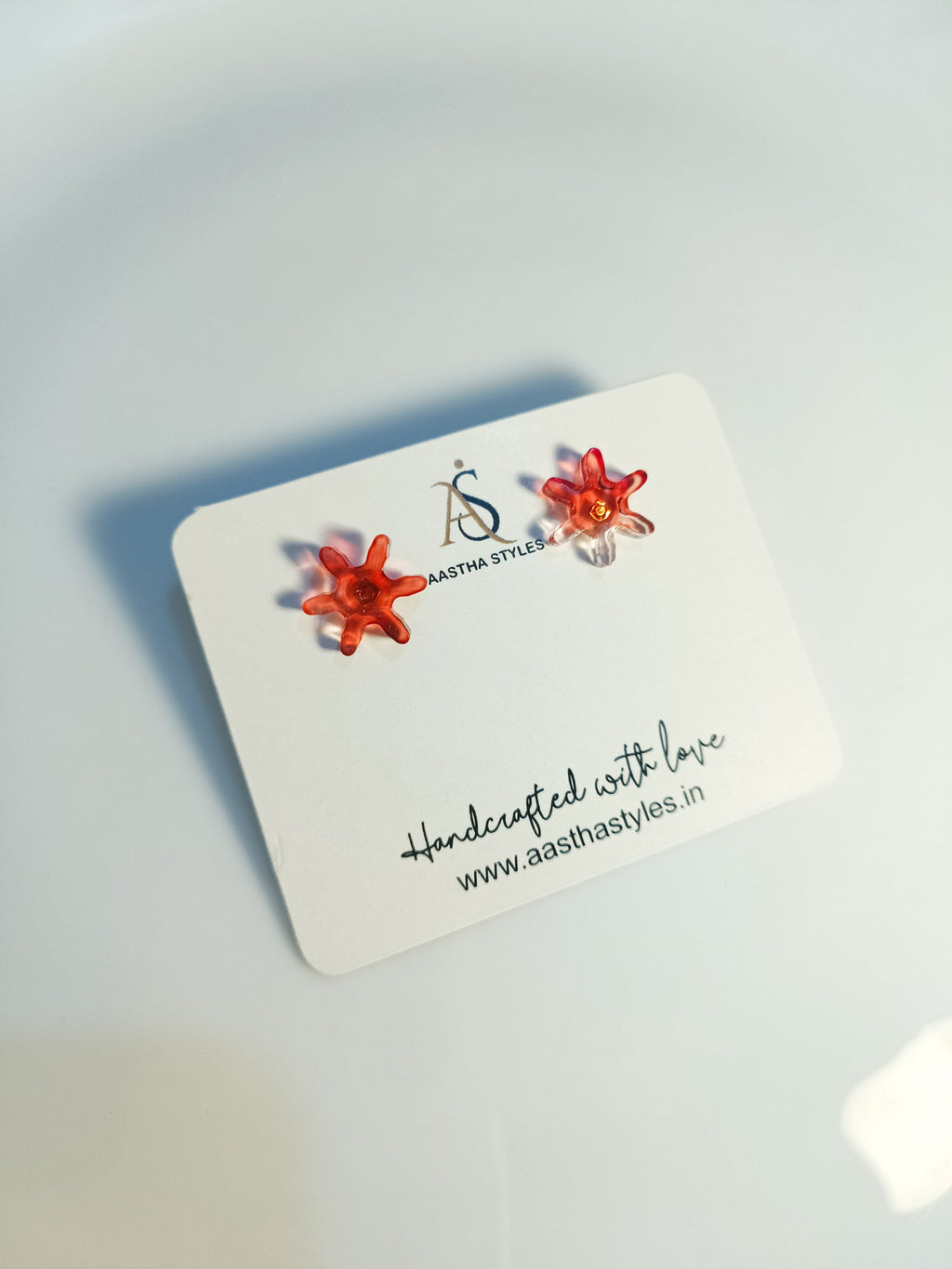 Orange Star Resin Studs