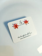 Orange Star Resin Studs