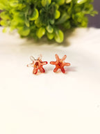 Orange Star Resin Studs