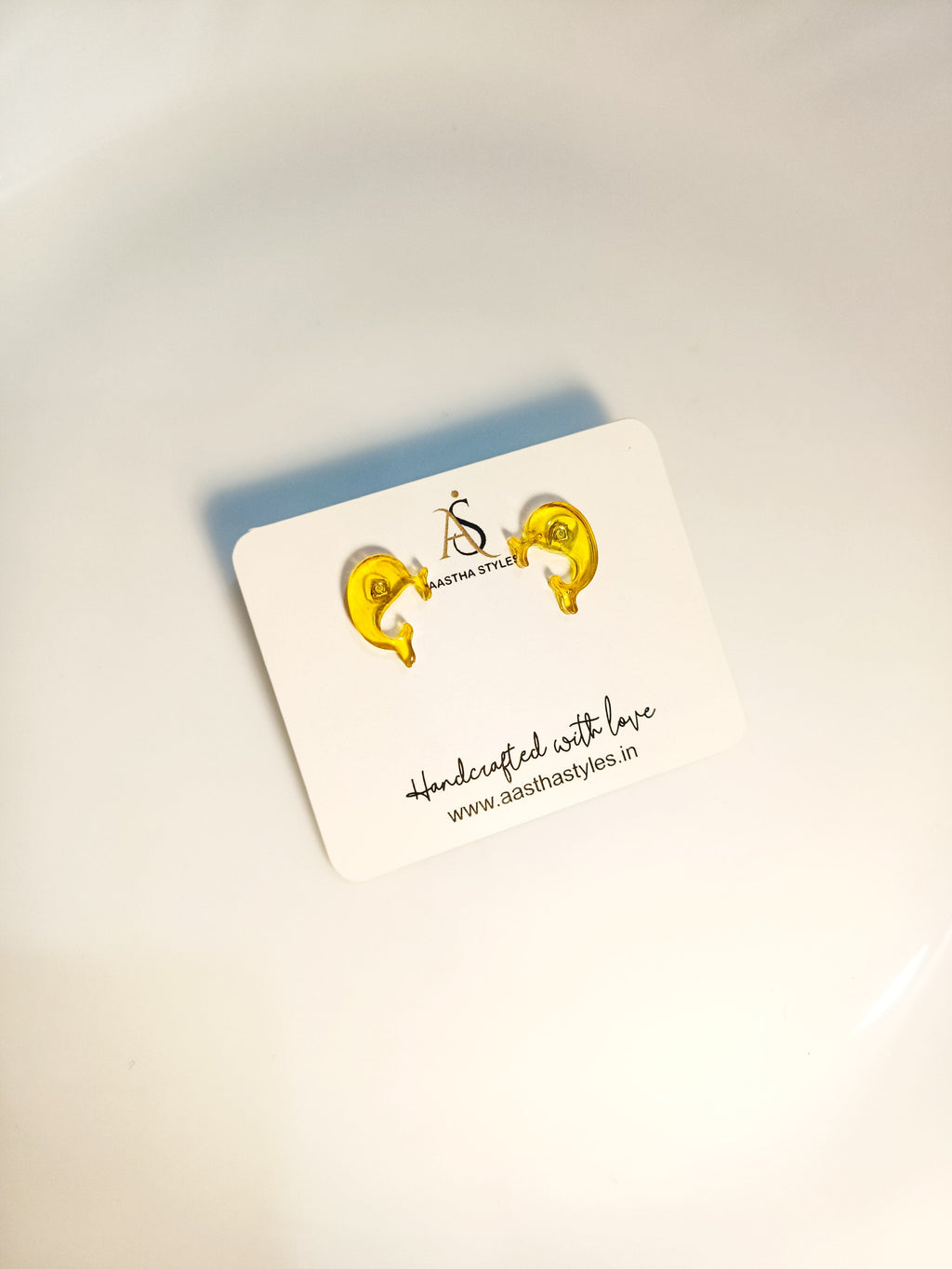 Sunny Swirl Resin Studs