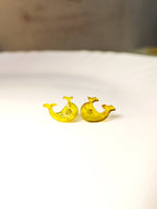 Sunny Swirl Resin Studs